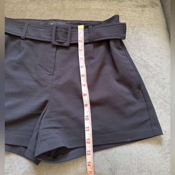 Express Black Shortie High Rise Tailored Shorts Size 6 - Picture 11 of 12